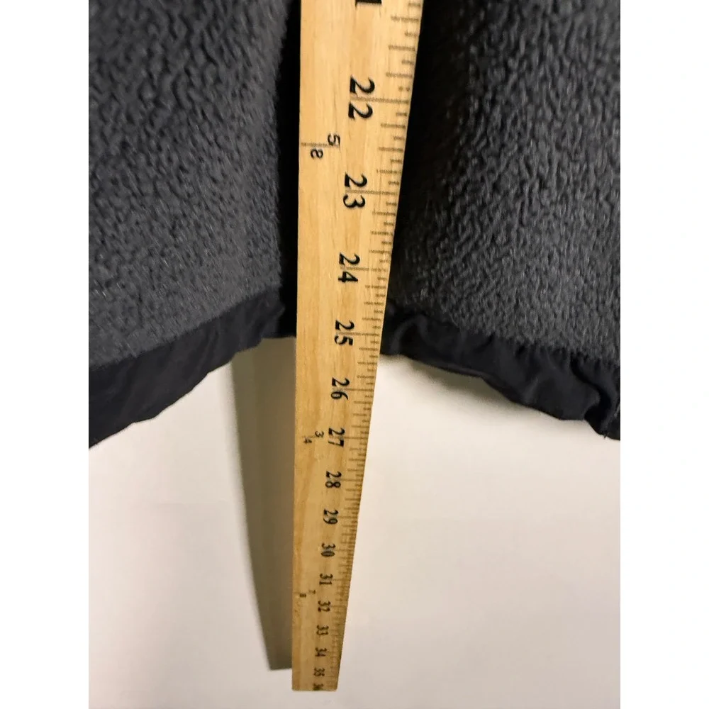 The North Face Denali Fleece Jacket Mens Medium Grey Black Full Zip Outdoor